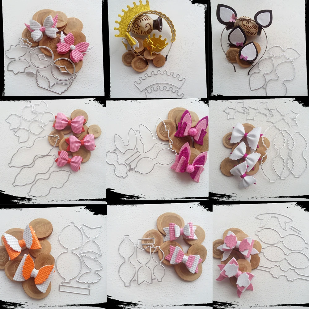 

Bow Cutting Dies Stencil DIY Scrapbooking Metal Cutting Dies Paper Card Craft Embossing Folder Template