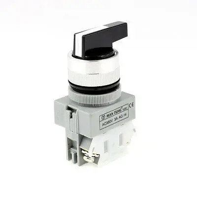 

AC 380V 3A 1NO SPST 2 Position Rotary Selector Latching Push Button Switch