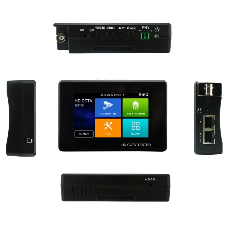 Обновление IPC-1800 плюс IP CCTV камера Камера тестер H.265 4K IP 8MP TVI 8MP CVI 8MP AHD DVR аналоговый 5-в-1 наручные CCTV тестер для контроля уровня сахара в крови с WIF