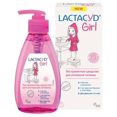 Средство для интимной гигиены для девочек Lactacyd, с 3-х лет, 200 мл