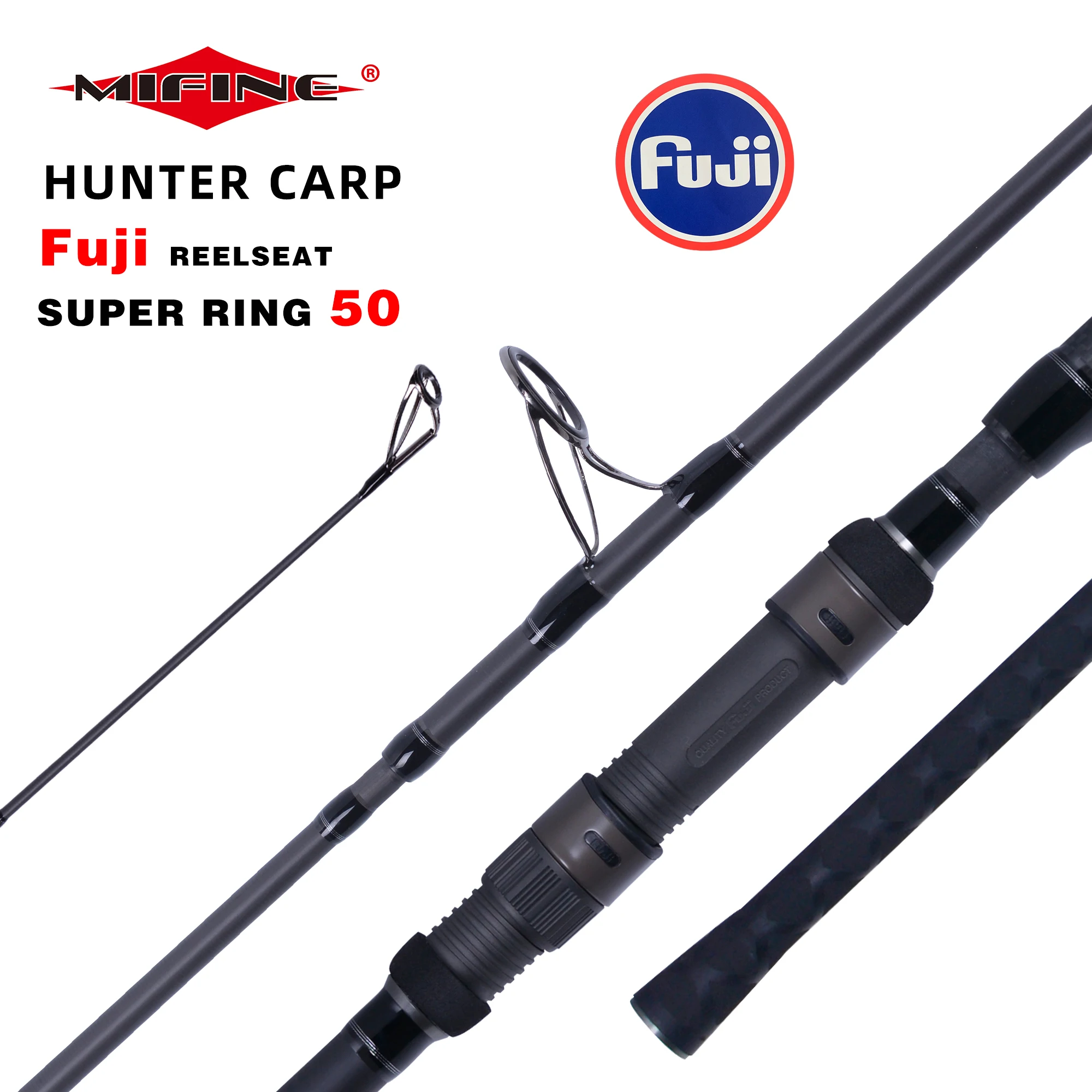 MIFINE HUNTER удочка для ловли карпа T800 из углеродного волокна Fuji спиннинг рыбалка 160