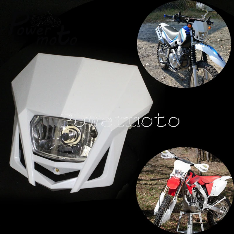 Dirt Bikes Off Road Motocross Front Headlight Head Lamp Fairing For Honda Yamaha