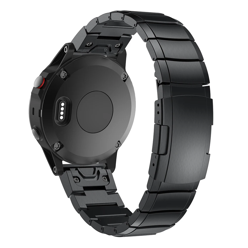 UEBN 22 мм Быстрый ремешок из нержавеющей стали для Garmin Fenix 6 5 Plus ремешок для Forerunner 935 945 Approach S60 S50 ремешок для часов