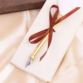 

Vintage Quill Dip White Feather Pen Fountain Pens Calligraphy Writing Supplies