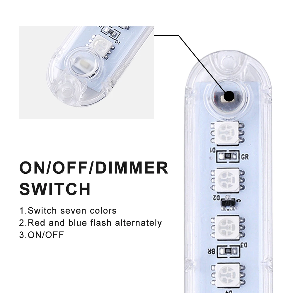DC5V RGB USB мини светодиодный ночной Светильник Портативный 7 цветов Атмосфера лампы USB Цвет Фул светильник s с кнопочным выключателем светильник Цвет Управление