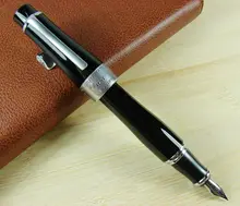 Duke 2009 caneta de memória preta charlie-chaplin tamanho grande estilo único, médio/dobrado nib escritório de negócios pesados caneta de escrita