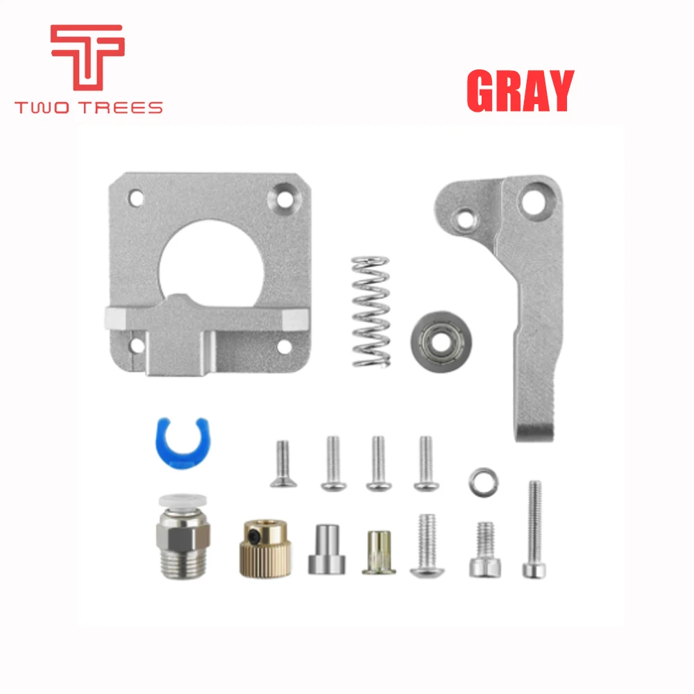 Gray CR10 3d принтер части MK8 экструдер алюминиевый сплав блок Боуден экструдер 1,75 мм нити Reprap экструзии для CR-10 CR-10S DIY - Цвет: Gray