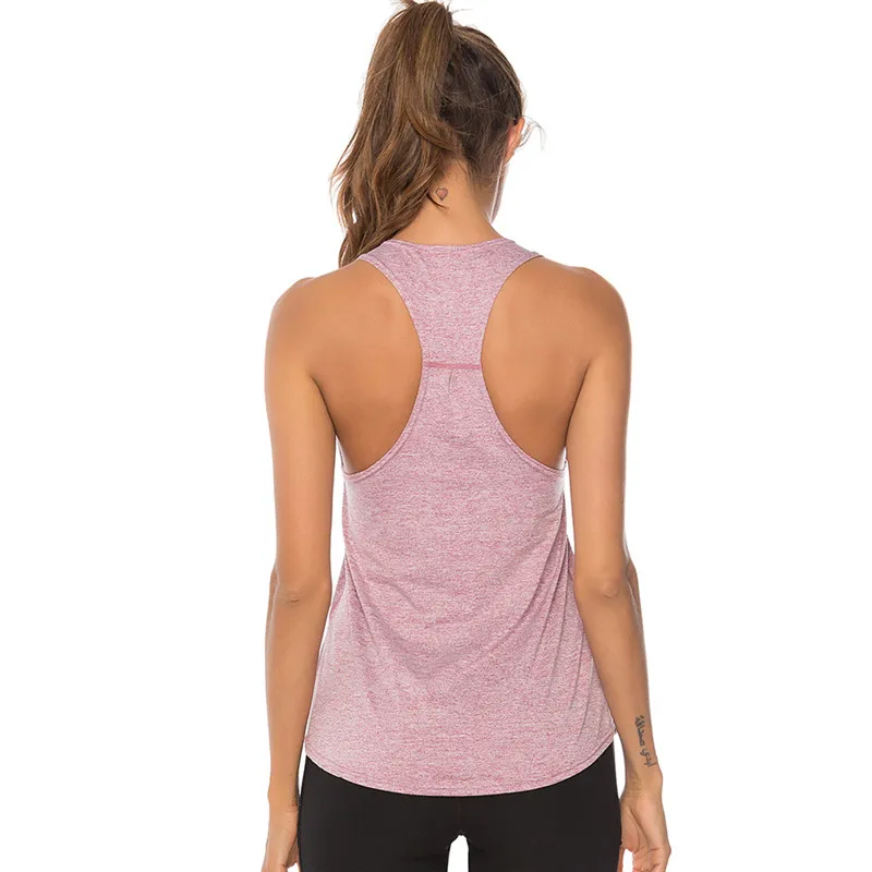 Топ для йоги Женская футболка укороченный топ фитнес-спорт без рукавов тренировочная одежда для женщин Беговая Спортивная одежда для бега рубашка - Цвет: 02