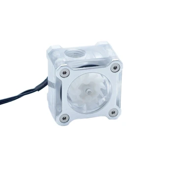 

FREEZEMOD Computer Water Cooler Flow Meter Color Armor Version Aluminum Alloy Shell RGB LSJ-KJR Silver