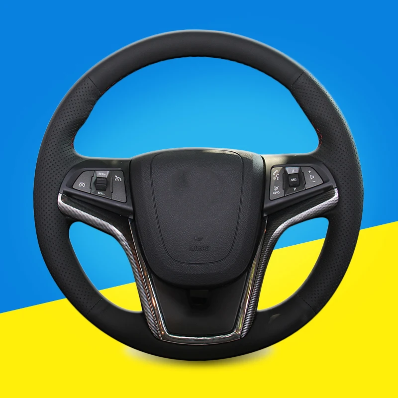 Auto Braid on the Steering Wheel Cover for Chevrolet Malibu 2011 2014