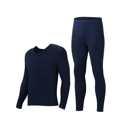 blue XL Xiaomi Instant me technology magic velvet Двусторонняя шлифовка толстое теплое нижнее белье Мужская и женская рубашка - Цвет: blue XL