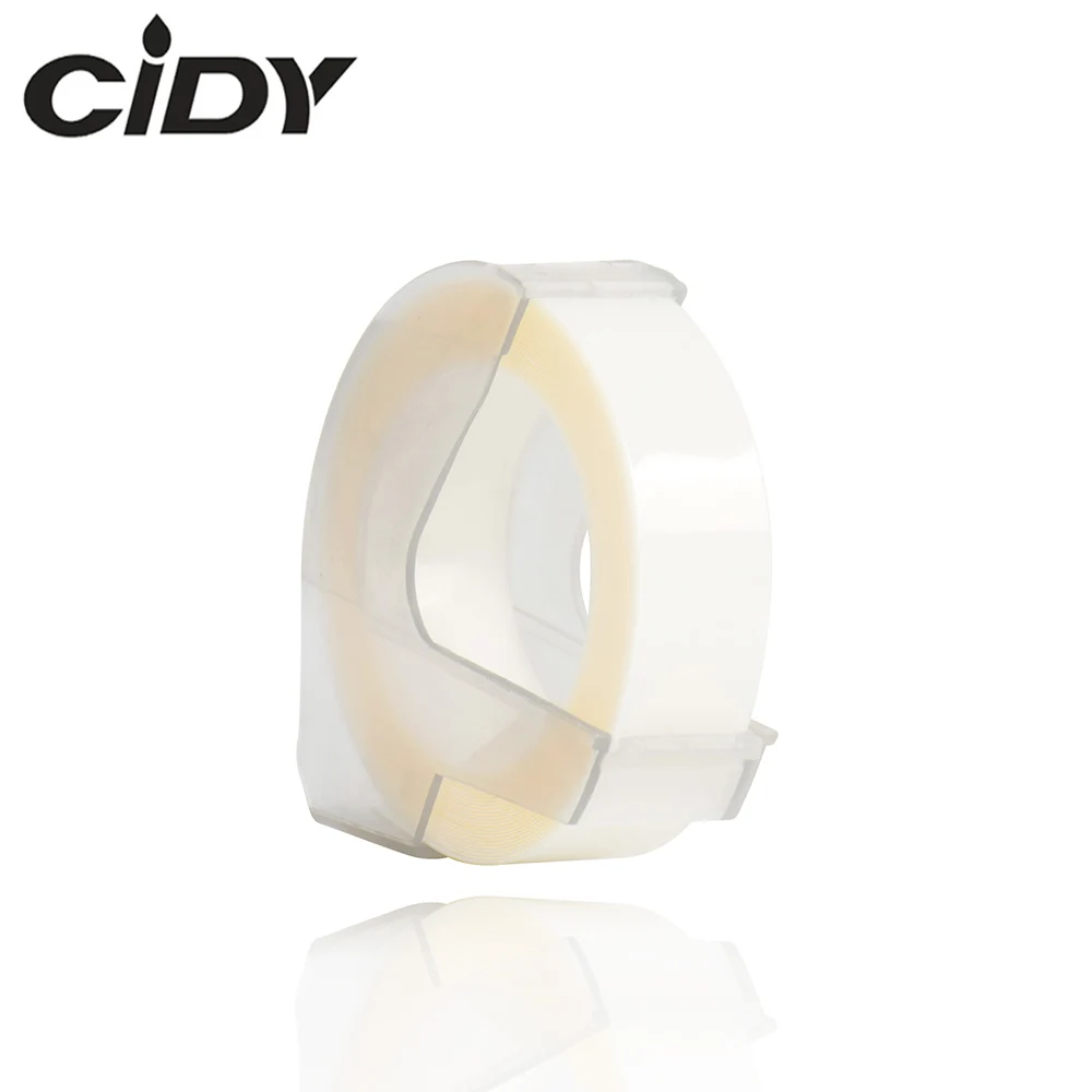 CIDY 1 шт. прозрачный цвет совместимый для DYMO 1610 12965 1880 производитель Этикеток DYMO 3D пластик тиснение Xpress этикетка 9 мм* 3 м MOTEX E101