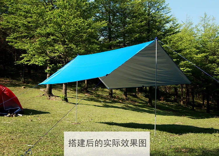 Free eagle Outdoor Awning Tent Beach Pergola Mat College Style Waterproof Sun-resistant Silver Pastebrushing Ultra-Light Earth C