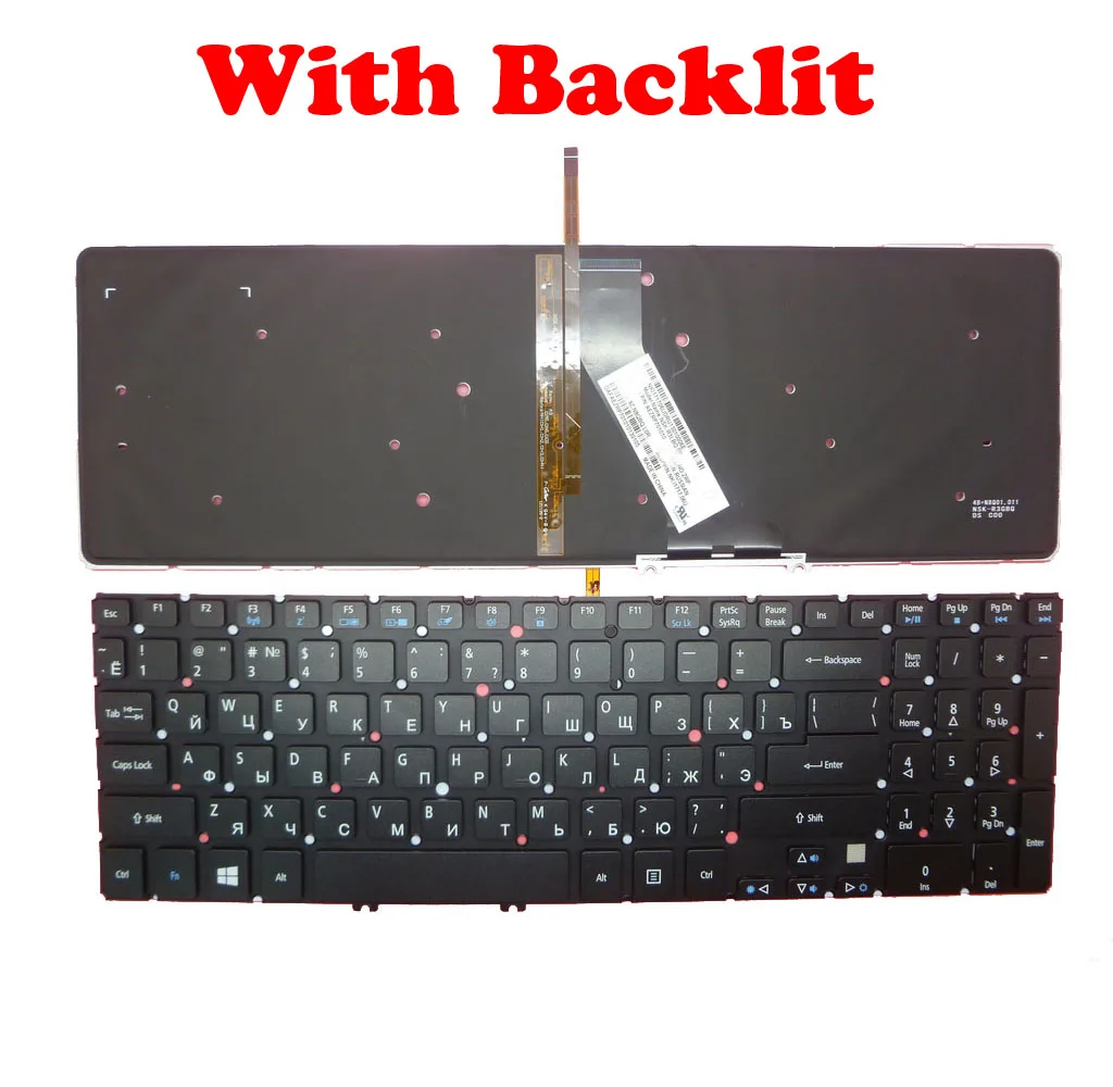 Клавиатура SW RU для ACER M3-581 V5-571 9z. N8qbw. K00 NK.I1717.07T NSK-R3KBW 0R NK.I1717.07P 07W 9z.n8qbw. K0u US 9Z.N8QBQ.LOR |