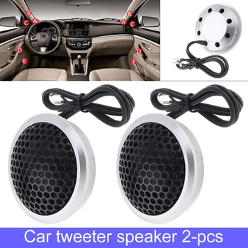 

2pcs 150W YH-188 25mm Aluminium Shell Silk Stretch Film High Efficiency Mini Dome Tweeter Stereo Speakers for Car Audio System