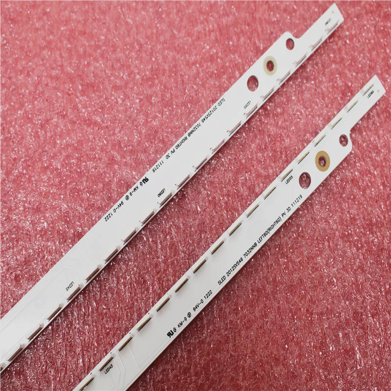 

New 2 PCS/set 60LED 572mm LED Backlight strip For Samsung UA46ES5500R SLED 2012SVS46 7032NNB LEFT60 RIGHT60 3D
