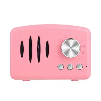 

2019 Hot Retro Bluetooth Speaker Newest Small Compact Wireless Subwoofer Support TF Card Portable Color Small Wireless Speaker