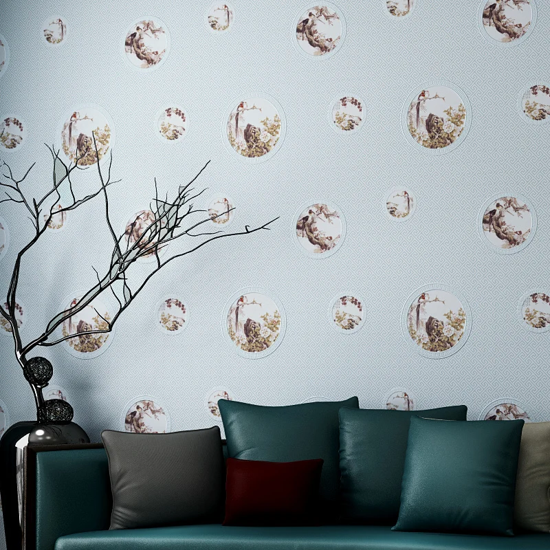 

Wallpapers Style Papel Contact Chinese Roll Study Room Living Room Office Wall Papers Home Decor Walls Decoration Papel Pared