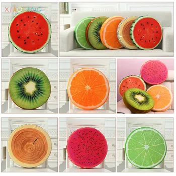 

New Cute Creative 3D Summer Fruit PP Cotton Office Chair Back Cushion Sofa Throw Pillow Soft decorative pillows