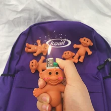 HZ Милая силиконовая забавная резиновая кукла без одежды 7 см более легкий корпус коробка Зажигалка протектор ностальгические игрушки Аксессуары для сигарет