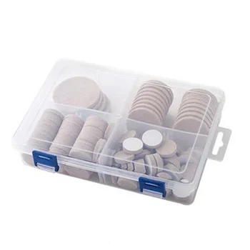 

TOP!-100Pcs Self adhesive Furniture Leg Feet Rug Felt Pads anti Slip Mat Bumper Damper for Chair Table Protector Hardware(Beige