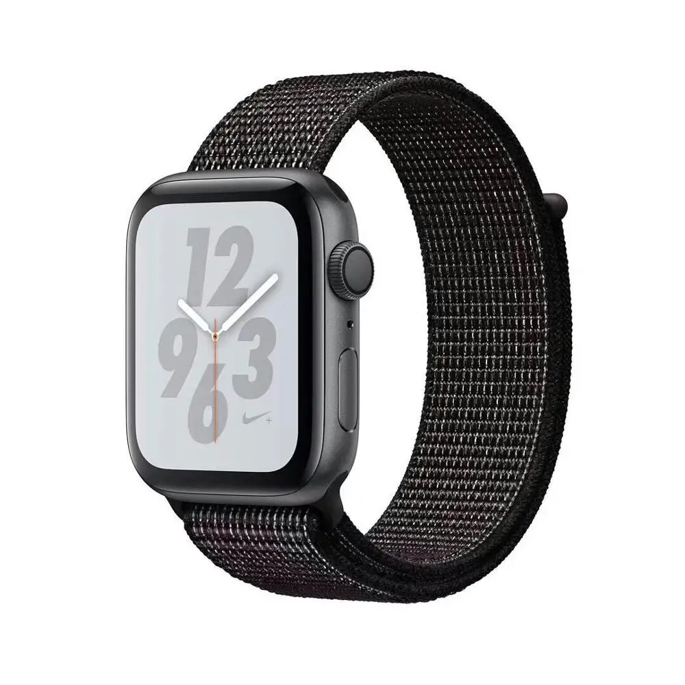 Новинка, цветной тканый нейлоновый спортивный ремешок для Apple Watch, 42 мм, 38 мм, 40 мм, 44 мм, мягкий браслет, ремешок для iWatch, серия 5, 4, 3, 2, 1 - Цвет ремешка: reflective black