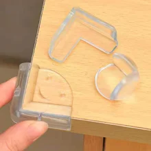 Protection d'angle de Table en Silicone pour la maison, Anti collision pour enfants, meubles transparents, Protection à 90 degrés 