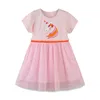 Jumping Meters Animals Beading Kids Party Dresses for Girls Clothes Vestido Toddler Dress Tutu Mesh Princess Kids Dresses ► Photo 3/6