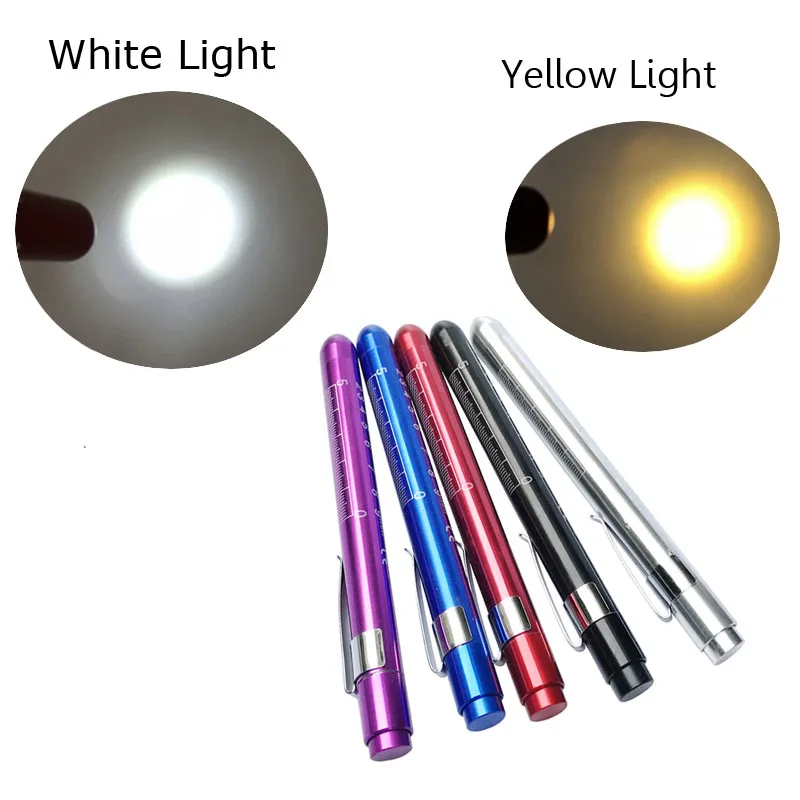 Medical Handy Pen Light Mini Nursing Flashlight LED Torch Lamp With