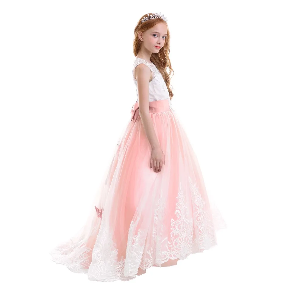 Элегантное платье подружки невесты; платье принцессы для девочек; праздничное платье на свадьбу; детское платье для фотосессии