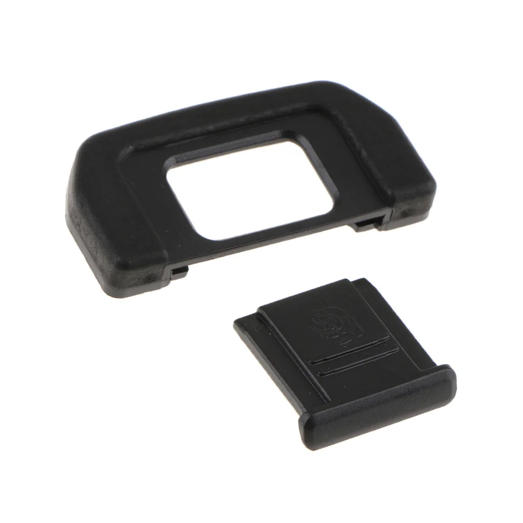 Specially Designed Viewfinder Eyecup Eyepiece + Hot Shoe Cover for Nikon D7500 - Mounts Easily and Securely