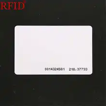 ID 125khz EM4100 TK4100 только для чтения Белый брелок-карточка жетон RFID Бесконтактный чип карта контроля доступа Быстрая 100 шт