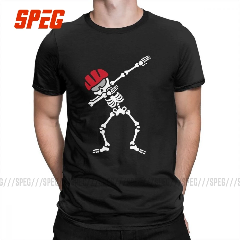 Dab Dabbing Skeleton футболка велосипед горный байкер потрясающая Футболка большой