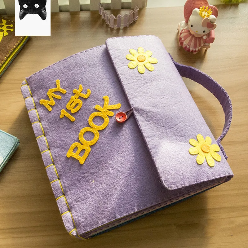DIY войлочные животные My First Book Монтессори детская книга для раннего обучения мам
