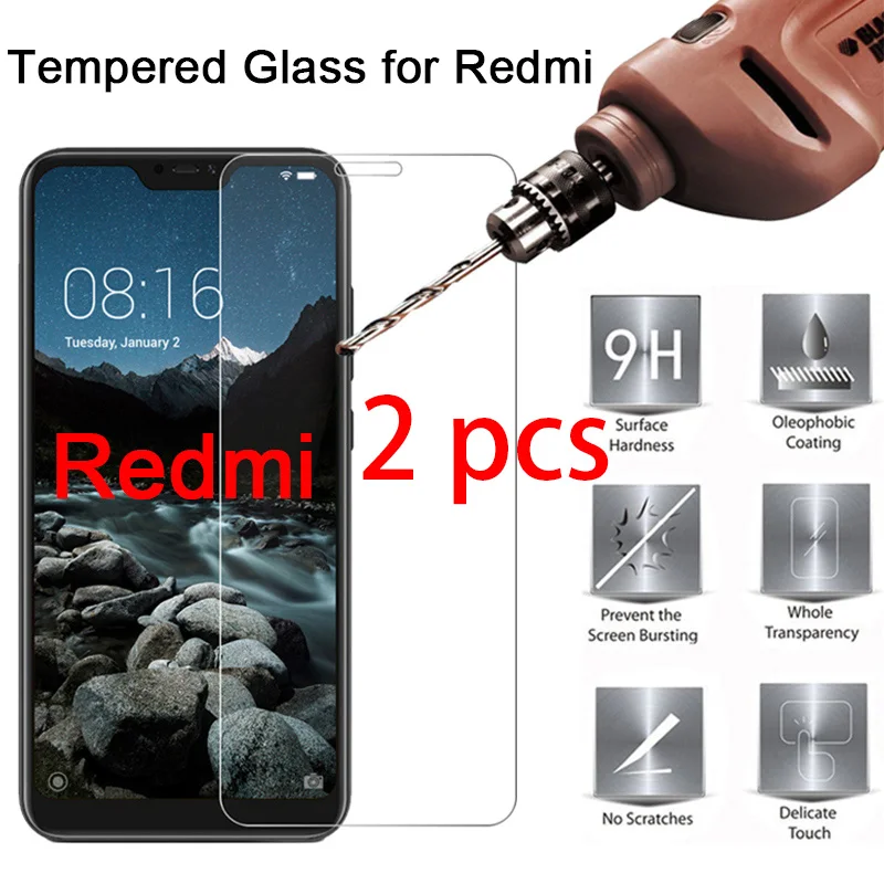 

2pcs! Tempered Glass Screen Protector for Redmi Note 7 Pro Protective Glass on Xiaomi Redmi Note 7S 6 5 Pro 5A Prime 4X 4 3 2
