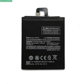 

supersedebat 10pcs Hot Sale 3400mAh BM3A Phone Battery For Xiaomi Mi Note 3 Replace li-ion Bateria Accumulator Mobile Batteries