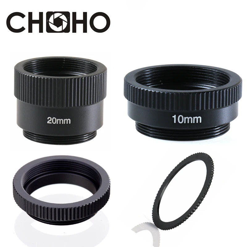 C-CS Mount CCTV Lens Adapter Ring Extension Tube 20mm 10mm 5mm 0.5mm 1mm 2mm C to CS Suit for Security Camera Photo | Электроника