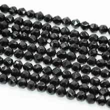 Натуральный Черный шпинель/Сапфир/Танзанит/Аквамарин/Лабрадорит/флюорит треугольные граненые бусины 4 мм