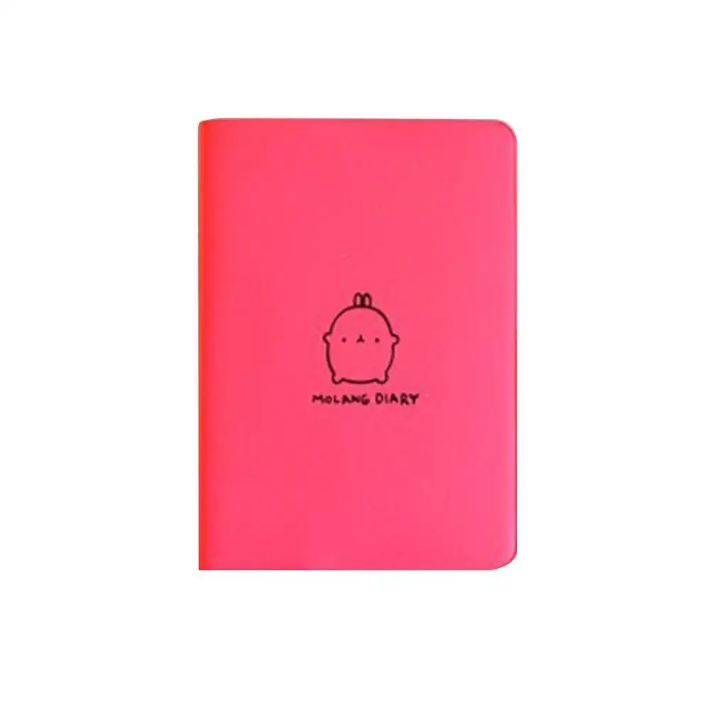 "Molang Rabbit " милый ежедневник из искусственной кожи, ежемесячный недельный планировщик, журнал органайзера, блокнот, канцелярские принадлежности, подарок - Цвет: A
