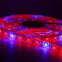 5 м водонепроницаемый растительный светильник светодиодный красный синий 4:1 лампа с адаптером питания