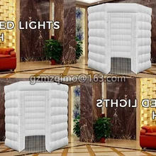 Восьмиугольная надувная фотобудка палатка светодиодный светильник для свадьбы Вечерние 1 дверь