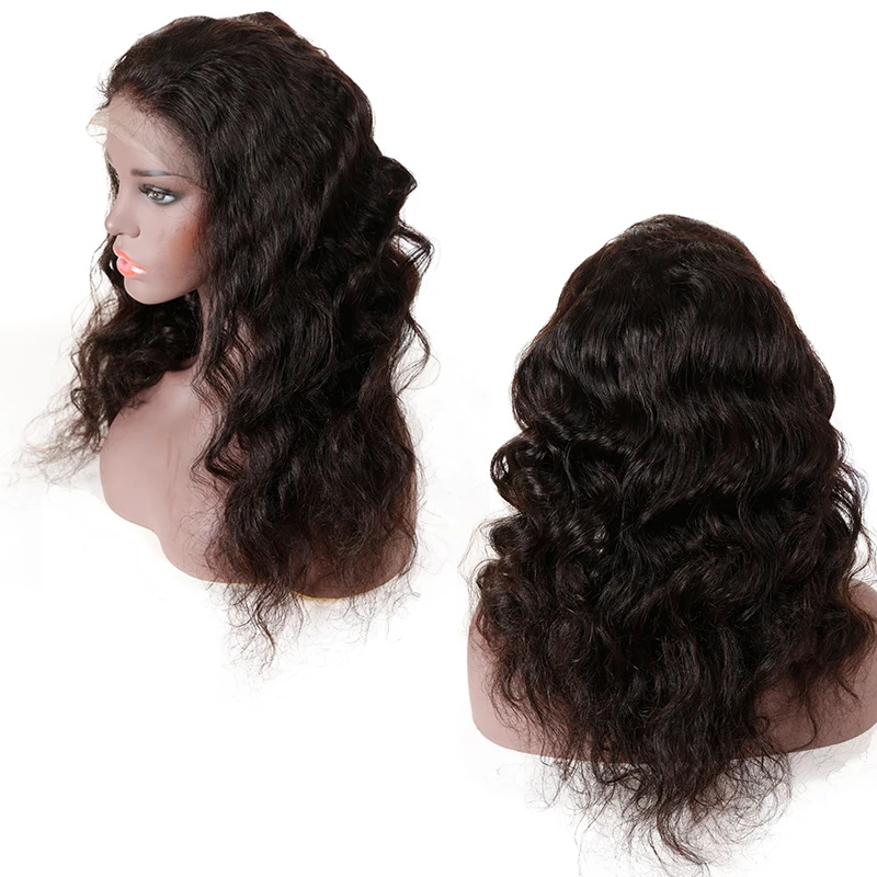 Али queen hair 150% плотность Реми распущенные волосы волна натуральный черный Цвет 13x4 Синтетические волосы на кружеве человеческих волос парики