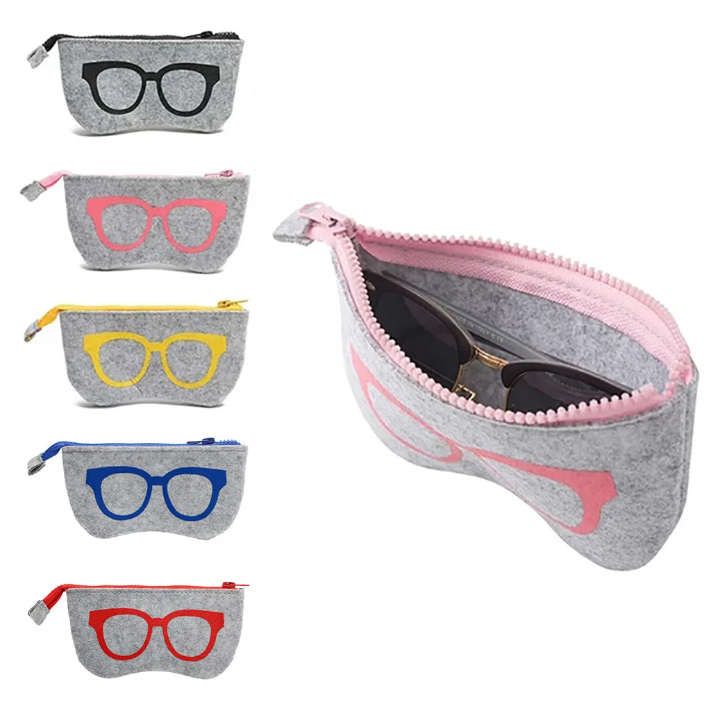 

Fashions Zipped Sunglasses Glasses Spectacle Case Pouch Soft Zip Glasses Case Spectacle Storage Protection Sunglasses Bag