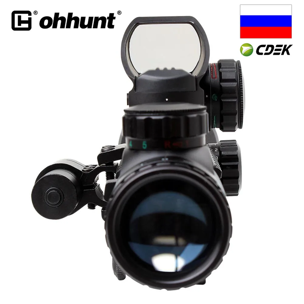 Корабль из России ohhunt 4 12X50 красный зеленый с подсветкой дальномер
