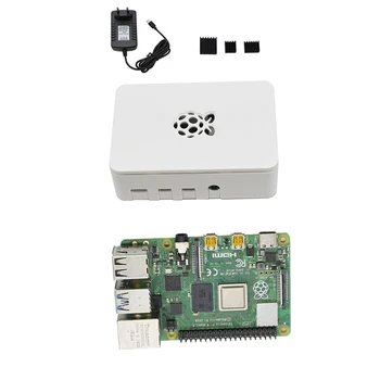 

for Raspberry Pi 4 Model B ABS Case 4G RAM DIY Kit with Heatsink 5V 3A Power Adapter for Raspberry PI 4B