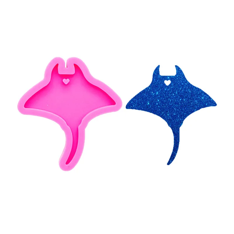 

HMZCN 1PCS Bright Rays Mold Diy Keychain Jewelry Epoxy Mould Silicon Resin Crafting Keychain Silicone Molds Moulds