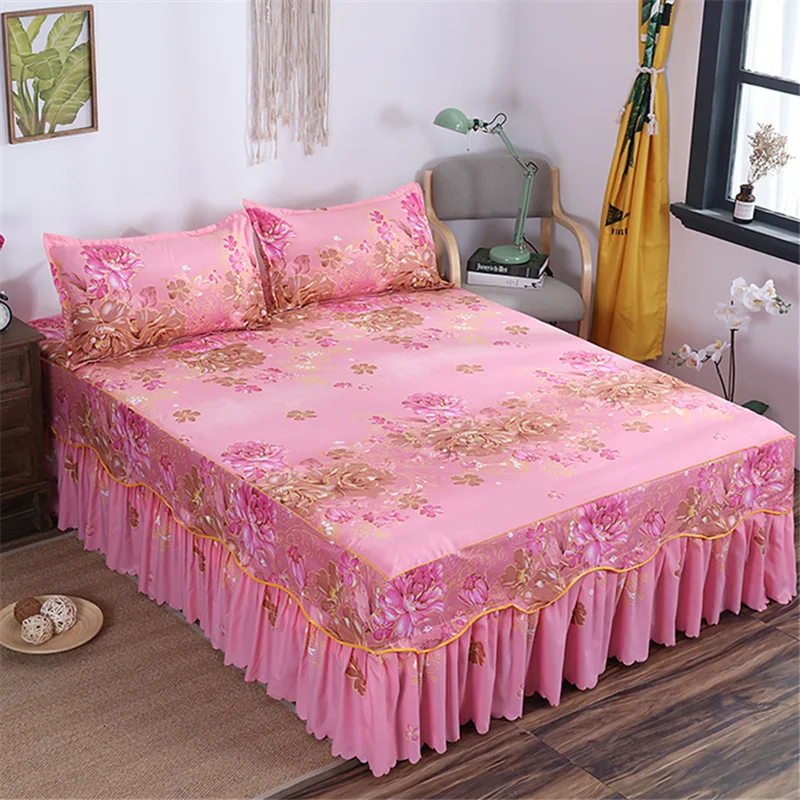 WWQQ Falda De Cama 150x200/180x200, Volantes Bedskirt Colchas Cubrecamas  Sábanas Colcha Dormitorio Sábana Hogar Textil Falda Cubrecama Individual  Reina Colcha (Color : G, Size : 180x220cm) : : Hogar y cocina