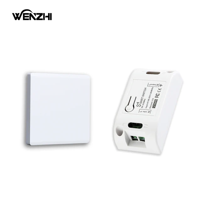  Smart Switch Light DIY Module Receiver 433 Mhz 86 Type Portable RF Wireless Relay Power Remote Control 220V  Wall Panel Buttons 