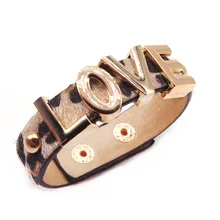 D& D Leopard LOVE кожаные браслеты для женщин Boho Warp Женские многослойные браслеты для девушек wrap Браслеты Женские вечерние ювелирные изделия