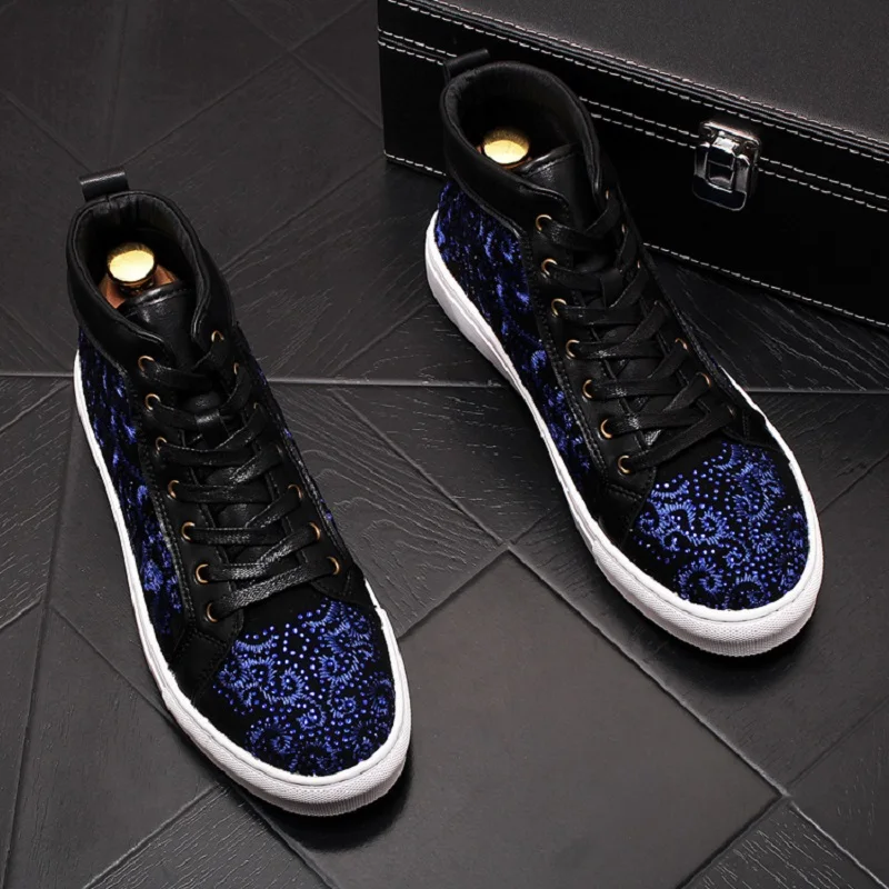 

New mens high tops zapatillas hombre casual scarpe uomo schoenen mannen high top shoes